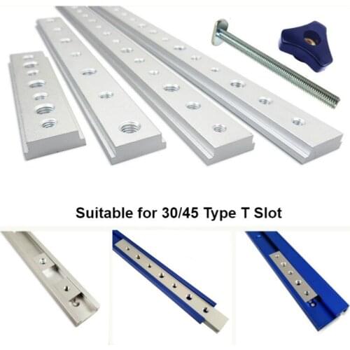 Aluminum M6/M8 T track Slot Slider Sliding Bar T Slot Nut For 30/45 Type T-Track Jigs Screw Slot Fastener Woodworking Tool