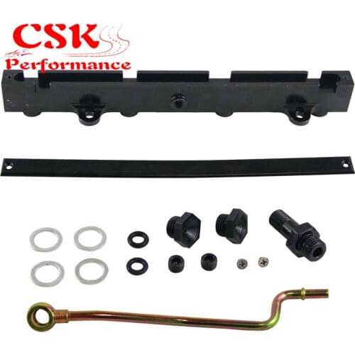 Aluminum Fuel Rail Fits For Acura RSX K20A K20A2 K20Z1 Type-S 2.0L 02-06 Red / Black