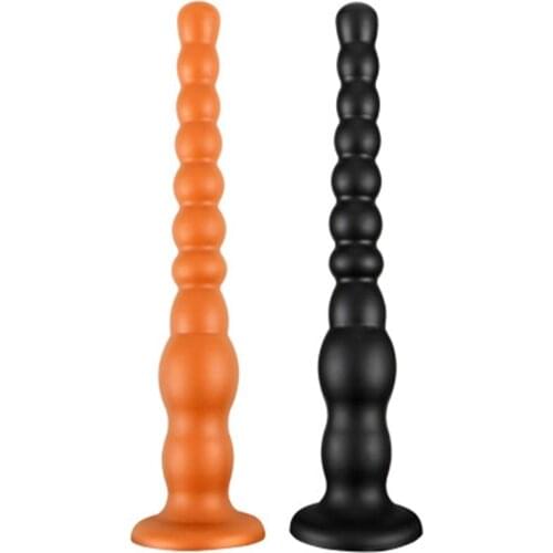 New Soft Long Anal Plug Anal Balls Dildo With Suction Cup Big Butt Plug Male Prostate Massgae Anus Dilator Adult Erotic Sex Toys