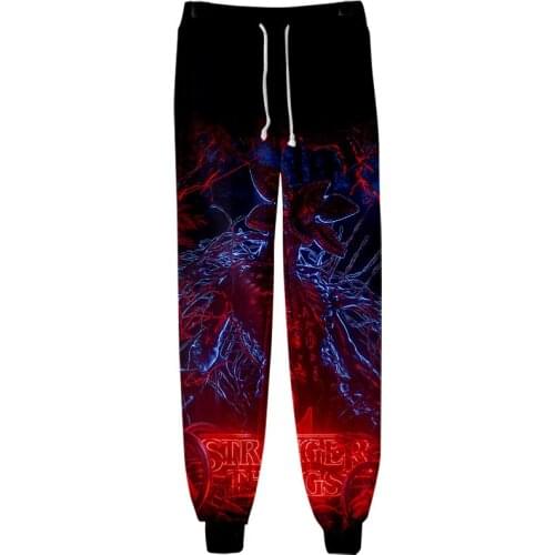 3D Stranger Things Trousers 2020 Popular Stranger Things Season 4 Sports pants Men/Women Leggings Sweatpants Hip Hop style