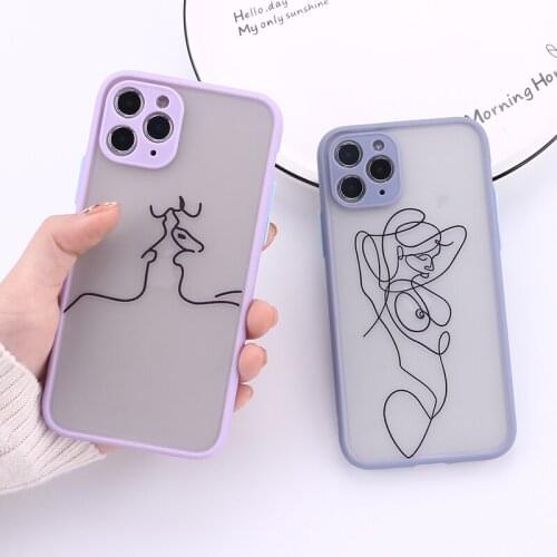 Sexy Abstract Art Camera Protection Bumper Phone Cases For iPhone 11 Pro Max XR XS Max X 8 7 6S Plus Matte Shockproof Back Cover