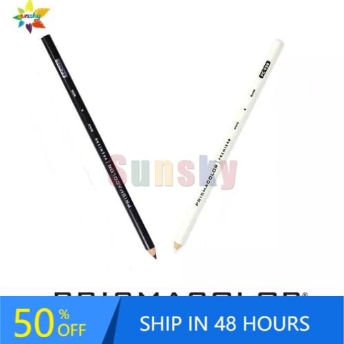 Prismacolor Premier Crayons De Couleur PC935 Black White Pencil PC938 Office Painting Sanford Prismacolor Soft Oily Color Pencil