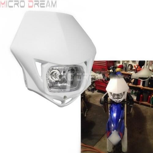 Dirt Bike Enduro MX Headlight For Kawasaki KLR KX SXF EXC XCF SMR TE FE FC White Supermoto Motocross Head Lights