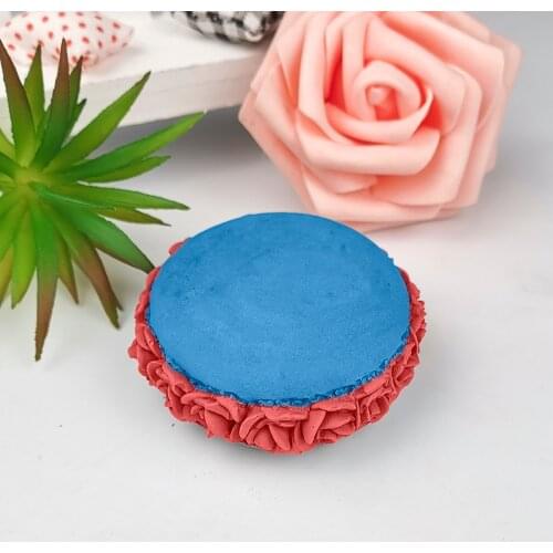 PRZY Mould Silicone Macaron Rose Flower Macaron Soap Molds Fondant Soap Molds Handmade Mold Clay Resin Candle Mould