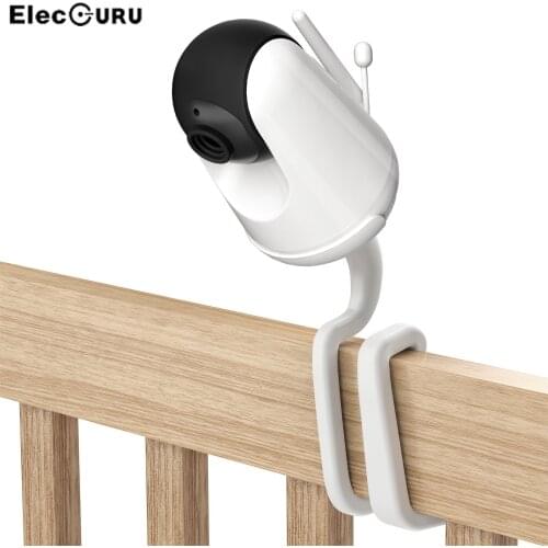 Flexible Twist Mount with Base For VAVA Baby Monitor Camera Holder,Attaches to Crib Cot Shelves or Furniture