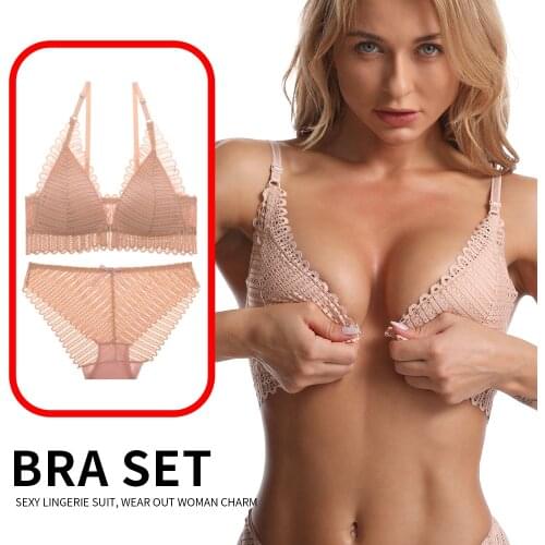 Womens bra Set sexy Lace bra lingerie bralette push up bra sexy panties Womens bra underwear set for Women Lingerie Sets