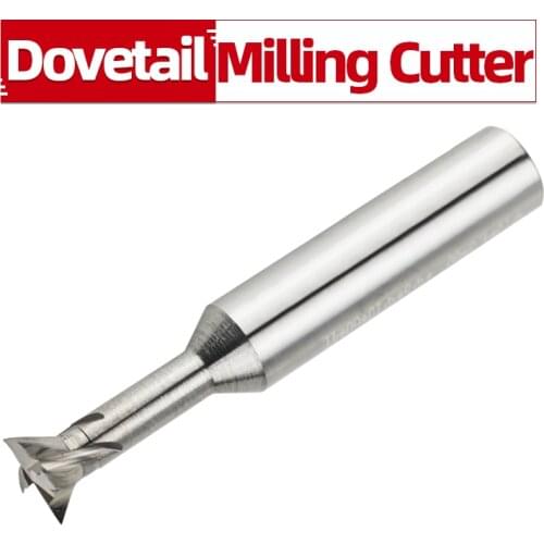 Tungsten Steel Dovetail End Mill CNC Lathe Machine Tools Milling Cutter Carbide Slot Milling Metal Working Tools