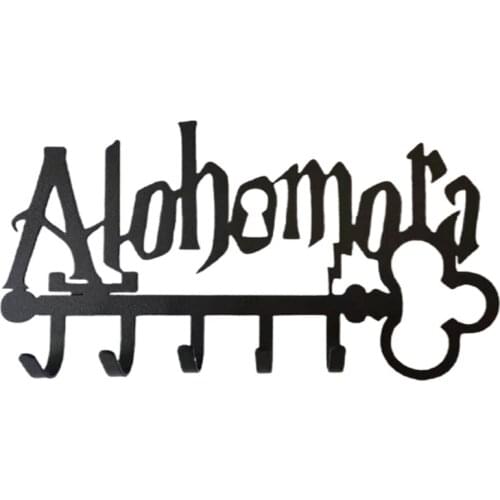 Halloween Creative Metal Key Holder wih 5 Hooks Iron Art Wall Mounted Adhesive Black Hanger Organizer Hat Towel Rack for