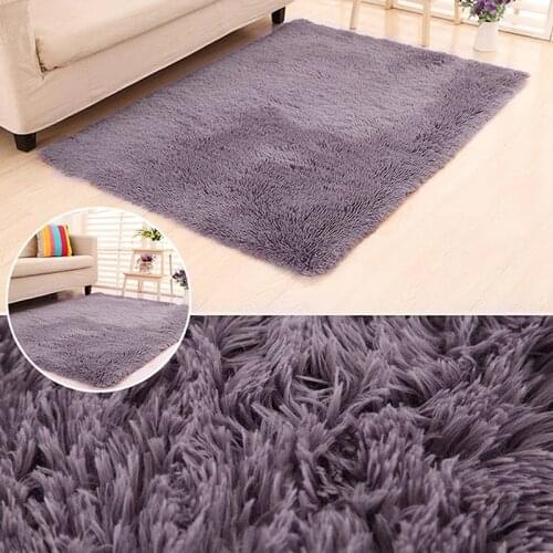 13Colors Fur Carpet Plush Soft Long Hair Imitation Wool Pad Rugs Bedroom Bedside Mat Sofa Cushion Living Room White Rugs