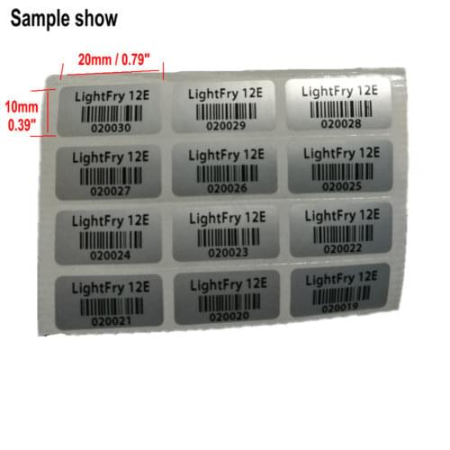 5000pcs Custom Print Removed Tamper Proof Evident Warranty Stickers 20*10mm