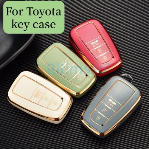2022 New Tpu Car Smart Key Cover Protective Case Holder for Toyota Camry CHR Prius Corolla RAV4 Prado 2017 2018 Accessories