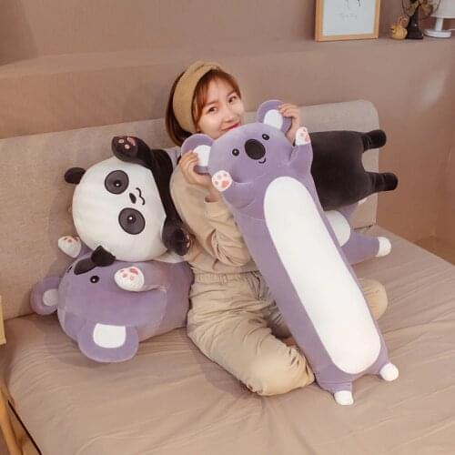 Plush Toys Animal Panda Koala Cute Creative Long Soft Toys Office Lunch Break Nap Sleeping Pillow Stuffed Gift Doll For Kids