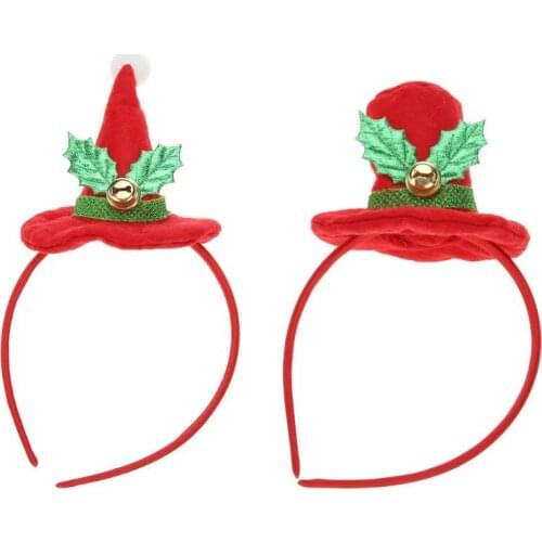 Christmas small Bell Headband Xmas Children Adult Headwear Head Hoop Hair Band Christmas Gift New Year 2020 Supplies