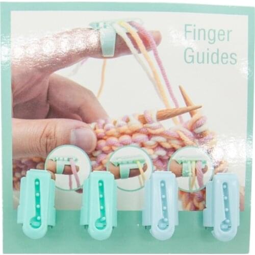 4Pcs/Set Finger Splitter Sweater Wool Knitting Tool 4 Yarn Guide Thimble Plastic Sewing Tool Accessories