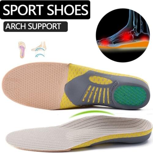 Sports correction elastic breathable deodorant running air cushion insole mens shoes womens insoles orthopedic pad memory foam