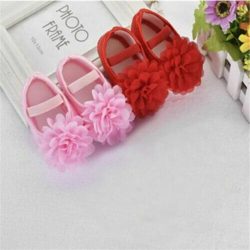 Newborn Infant Baby Girls Floral Soft Sole Crib Shoes Non-slip Sneaker Princess Shoes Prewalker First Walkers 0-18M