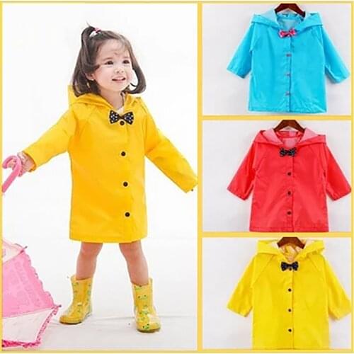 Gear Girls Outdoor Red Yellow Raincoat Kamp Malzemeleri Hat Rain Poncho Cape Poncho Waterproof Cover Rain Coat Kids Suit B50