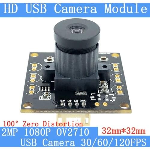Industry Surveillance Webcam Zero distortion Full HD 1080P MJPEG 30/60/120FPS Mini CCTV OTG UVC High Speed USB Camera Module