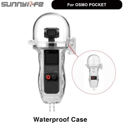Sunnylife Waterproof Case For OSMO POCKET PC Material 60m Deep Waterproof Anti-Pressure Protective Action Camera Accessories