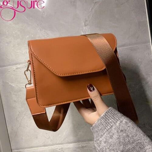 Gusure Female Bag 2021 Shoulder Bag Ladies Messenger Bag Luxury Designer Crossbody Bag For Women PU Leather Mobile Phone Purse