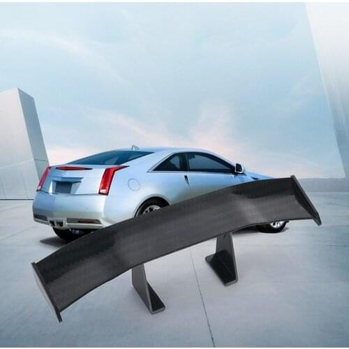 1PC For 17cm Car Modified Racing Rear Small Wing Mini Spoiler Carbon Fiber Twill Look Air Deflector Spoiler Decoration Universal