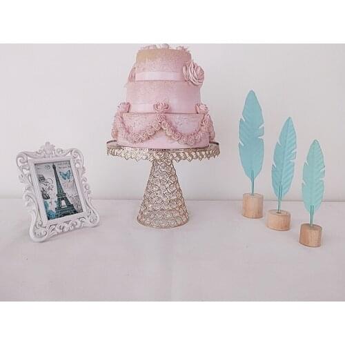 1pcs Crystal Base New style Mirror Cupcake Decorations Dessert Pedestal Wedding Party Display Tray cake stand