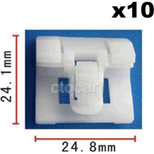 10pcs OEM Glass Window Clamp For Honda 91510-SR3-003 For Civic 92-95 Window Belt Moulding Clip Retainer