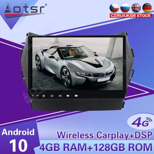 2 Din Android DSP Car Multimedia Player For Hyundai IX45 Santa Fe 2013 2014 2015 2016 2017 GPS Navi Audio Radio Stereo Head Unit