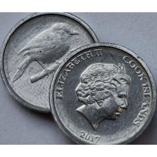 14mm Cook Islands 2017 ,100% Real Genuine Comemorative Coin,Original Collection