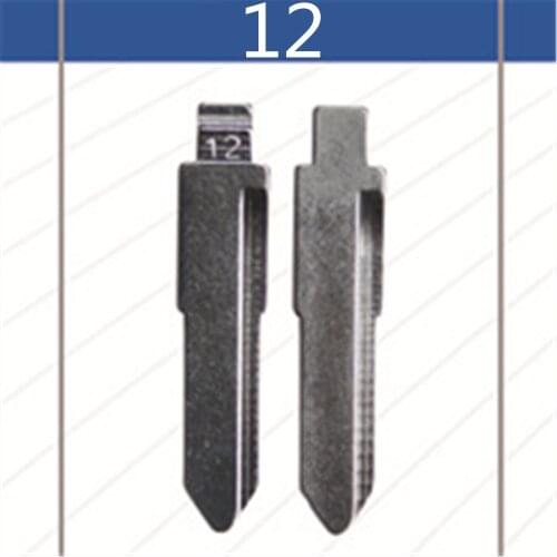 2 Pcs Uncut Replacement Car key blade for ISUZU Key No.12 Car Key Blade