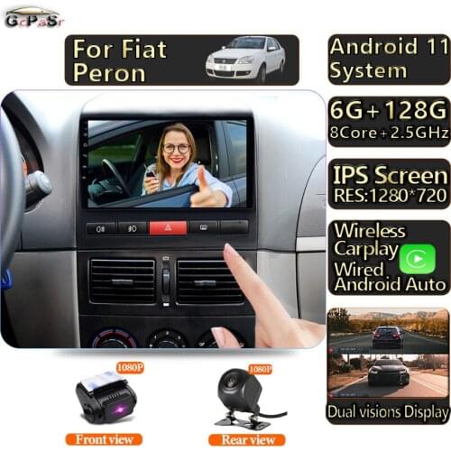 Autoradio Touchscreen Multimedia Car Radio Video Player For Fiat Peron 9 2009 Idea 2011 2014 Android 11 Navigation GPS Stero