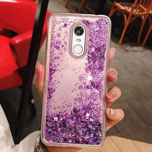For Xiaomi Redmi Note 5 Case Cover Glitter Liquid Soft TPU Silicone Phone Back Case Xiaomi Redmi Note 4 5 Pro Funda Redmi 5 Plus
