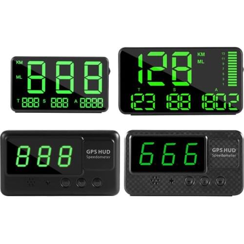 C80 C90 C60 C60S Digital GPS Speedometer Car HUD Head Up Display KM/H MPH Speed Display Over Speeding Alarm System Universal for
