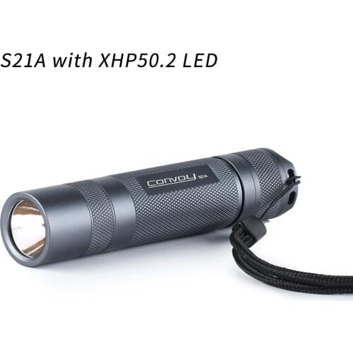 Gray convoy S21A with XHP50.2 ,copper DTP board and ar-coated inside, Temperature protection,21700 flashlight,torch light