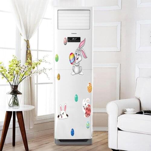 CT021 Easter Bunny Egg Magnetic Fridge Sticker Holiday Decoration Cartoon Waterproof Garage Door Decorative Wall Sticker