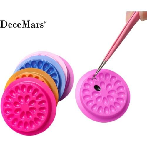 DeceMars Plastic Eyelash Extension Glue Holder (100pcs/Bag)