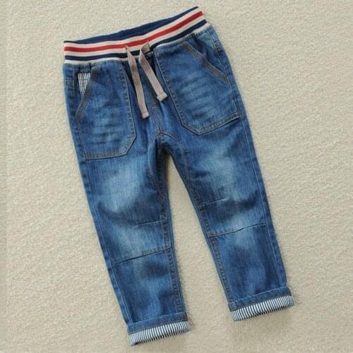 Childrens Pants Boys Denim Pants Spring and Autumn 19 New Medium and Small Childrens Pants