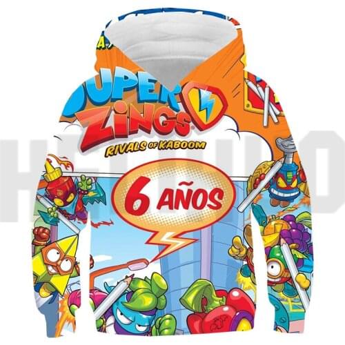 3D Print Childrens Sweatshirt Super Zings Hoodies Superzings Serie 4/5/6 Anime Game Oversized Streetwear Men Teenagers Harajuku