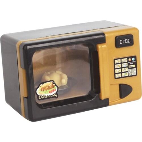 Electronic Microwave Pretend Play Toys Kitchen Cooking Small Appliance Toys