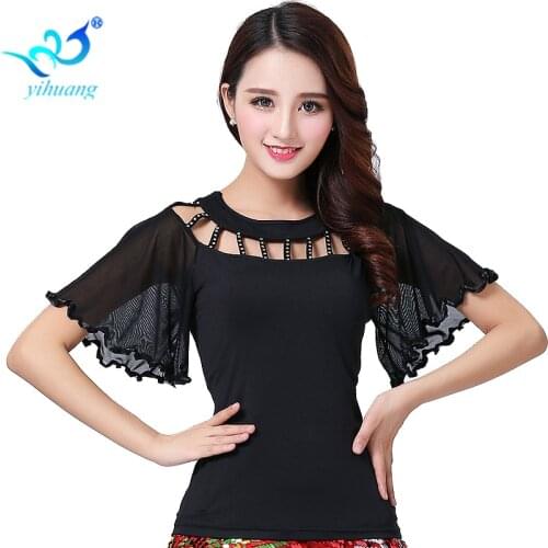 Smooth Ballroom Dance Costume Tops Latin Cha Cha Flamenco Dance Blouses Modern Standard Outfits Tango Waltz Salsa Samba Tops