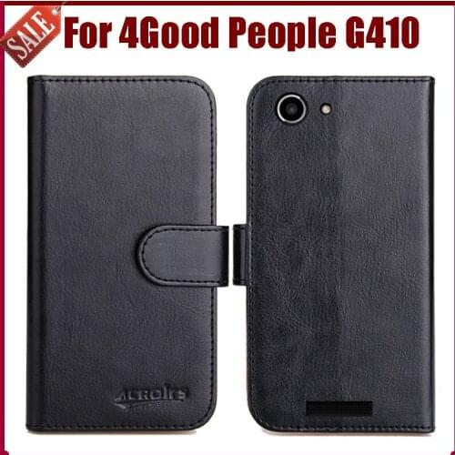 Hot Sale! 4Good People G410 Case New Arrival 6 Colors High Quality Flip Leather Protective Cover For 4Good People G410 Case