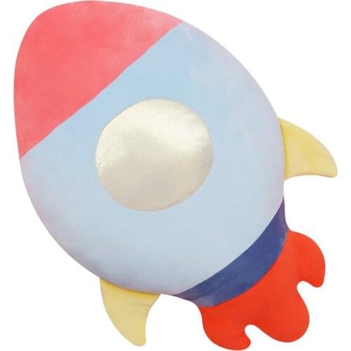 Space Series Rocket Spaceship Star Planet Plush Toys Kids Room Decoration Soft Pillow Back Cushion Boy Birthday Present Dolls