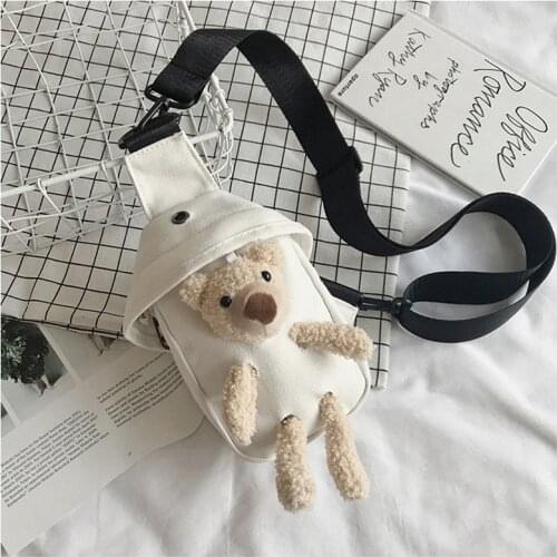 TopFight Lovely Plush Backpacks Cartoon Chis Bear Plush Animal Cartoon Bags Baby Gifts Plush Dolls Stuffed Toys for Girl