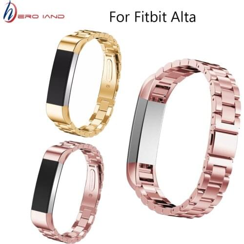 Fashion Bands Premium Stainless Steel Watch Band Strap High Quality Fitbit lta HR/Alta Ace Smart Watch Replacement Accessory