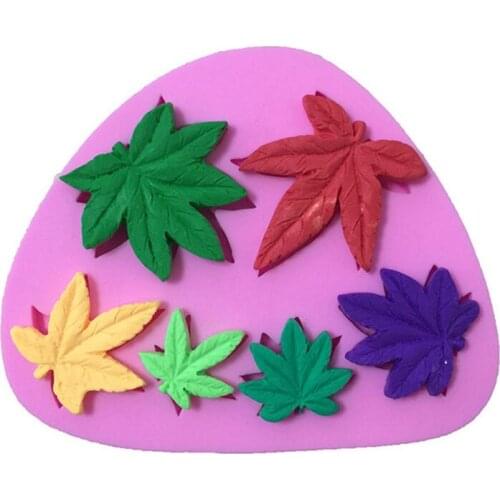 New leaves cake fondant mold nontoxic liquid food-grade plastic mold frog cake decorating mold, baking tools