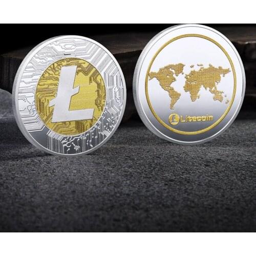 NEW Litecoin Coins Gold Silver Currency Collection Physical Gift Art Home Holiday Decor Imitation Goods