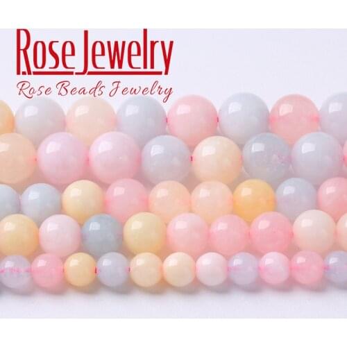 Wholesale Natural Stone Colorful Jade Beads Round Loose Spacer Beads For Jewelry Making DIY Necklace Bracelet 6 8 10mm 15"strand