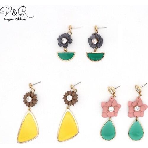 DIY Handmade Jewelry Making Resin Geometric Flower Pendent Charms Earring Set Components Decoration Fashion Accessories Gifts
