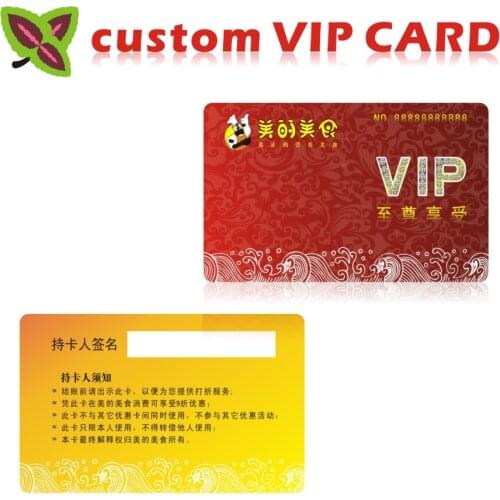 Custom PVC Card VIP & Plastic cards Membership Cards /Serial Number name business card printing