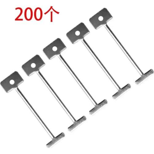 200Pcs Tile Leveling System for Tile Laying Reusable Steel Needles Flooring Replaceable Pin Tiling Construction Tools